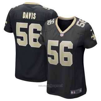 Maglia NFL Game Donna New Orleans Saints Demario Davis Nero