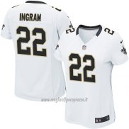 Maglia NFL Game Donna New Orleans Saints Ingram Bianco