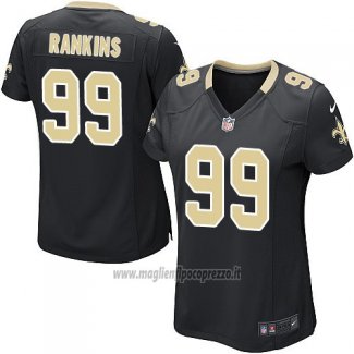 Maglia NFL Game Donna New Orleans Saints Rankins Nero