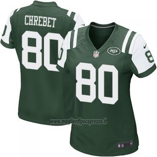 Maglia NFL Game Donna New York Jets Chrebet Verde