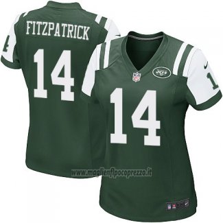Maglia NFL Game Donna New York Jets Fitzpatrick Verde