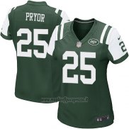 Maglia NFL Game Donna New York Jets Pryor Verde