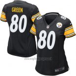 Maglia NFL Game Donna Pittsburgh Steelers Green Nero