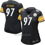 Maglia NFL Game Donna Pittsburgh Steelers Heyward Nero