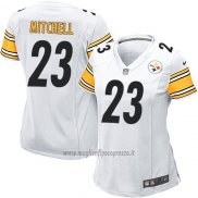 Maglia NFL Game Donna Pittsburgh Steelers Mitchell Bianco