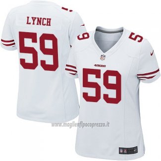 Maglia NFL Game Donna San Francisco 49ers Lynch Bianco