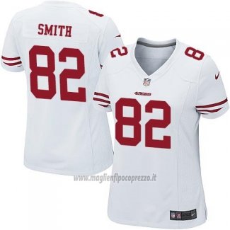 Maglia NFL Game Donna San Francisco 49ers Smith Bianco