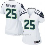 Maglia NFL Game Donna Seattle Seahawks Sherman Bianco