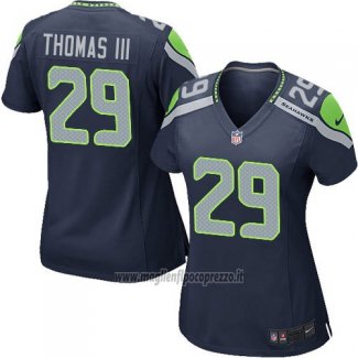 Maglia NFL Game Donna Seattle Seahawks Thomas Blu Scuro