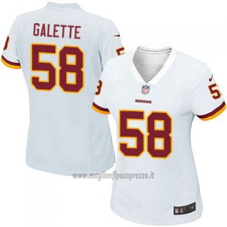 Maglia NFL Game Donna Washington Commanders Galette Bianco