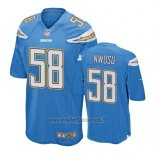 Maglia NFL Game Los Angeles Chargers Uchenna Nwosu Blu2