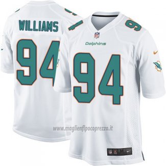 Maglia NFL Game Miami Dolphins Williams Bianco