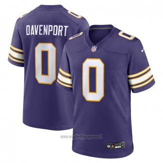 Maglia NFL Game Minnesota Vikings Marcus Davenport Classic Viola