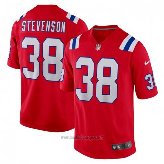 Maglia NFL Game New England Patriots Rhamondre Stevenson Alternato Rosso