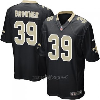 Maglia NFL Game New Orleans Saints Browner Nero