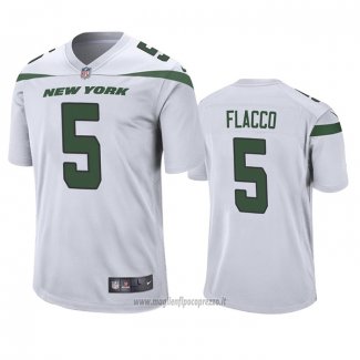 Maglia NFL Game New York Jets Joe Flacco Bianco