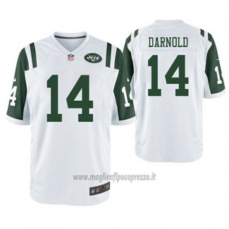 Maglia NFL Game New York Jets Sam Darnold Bianco