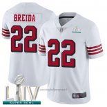 Maglia NFL Game San Francisco 49ers 22 Matt Breida Bianco