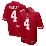 Maglia NFL Game San Francisco 49ers Emmanuel Moseley 4 Rosso