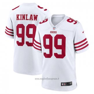 Maglia NFL Game San Francisco 49ers Javon Kinlaw Bianco2