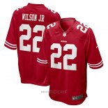 Maglia NFL Game San Francisco 49ers Jeff Wilson Jr. 22 Rosso