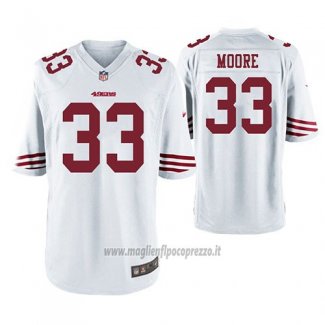 Maglia NFL Game San Francisco 49ers Tarvarius Moore Bianco