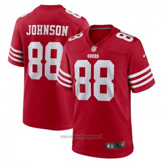 Maglia NFL Game San Francisco 49ers Tyron Johnson Rosso