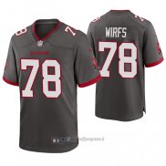 Maglia NFL Game Tampa Bay Buccaneers 78 Tristan Wirfs Alternato Grigio