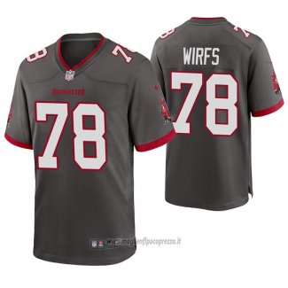 Maglia NFL Game Tampa Bay Buccaneers 78 Tristan Wirfs Alternato Grigio