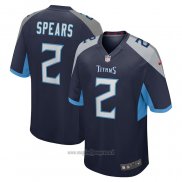 Maglia NFL Game Tennessee Titans Tyjae Spears Blu Grigio