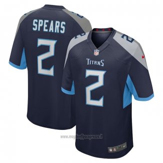 Maglia NFL Game Tennessee Titans Tyjae Spears Blu Grigio