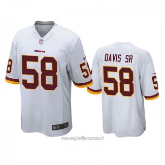 Maglia NFL Game Washington Commanders Thomas Davis Sr Bianco