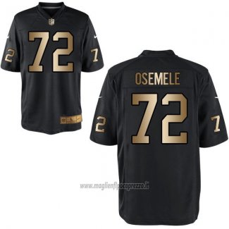 Maglia NFL Gold Game Las Vegas Raiders Osemele Nero