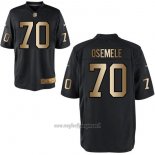 Maglia NFL Gold Game Las Vegas Raiders Osemele Nero2