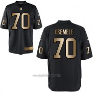 Maglia NFL Gold Game Las Vegas Raiders Osemele Nero2