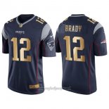 Maglia NFL Gold Game New England Patriots Brady Profundo Blu