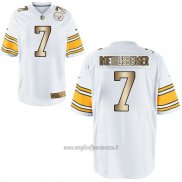 Maglia NFL Gold Game Pittsburgh Steelers Roethlisberger Bianco