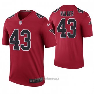 Maglia NFL Legend Atlanta Falcons 43 Mykal Walker 2020 Rosso Color Rush