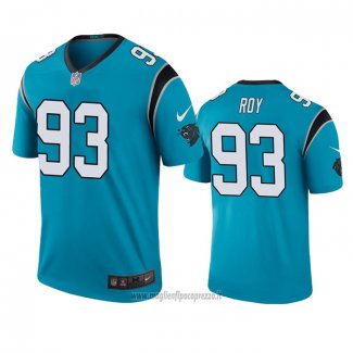 Maglia NFL Legend Carolina Panthers Bravvion Roy Blu Color Rush