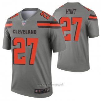 Maglia NFL Legend Cleveland Browns Kareem Hunt Inverted Grigio