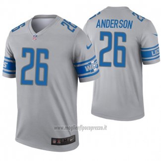 Maglia NFL Legend Detroit Lions 26 C.j. Anderson Inverted Grigio