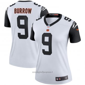 Maglia NFL Legend Donna Cincinnati Bengals Joe Burrow 2nd Alternato Bianco
