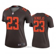 Maglia NFL Legend Donna Cleveland Browns Andrew Sendejo Alternato Marrone