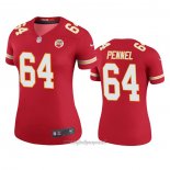Maglia NFL Legend Donna Kansas City Chiefs Mike Pennel Rosso Color Rush