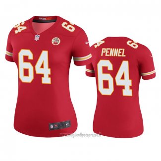Maglia NFL Legend Donna Kansas City Chiefs Mike Pennel Rosso Color Rush