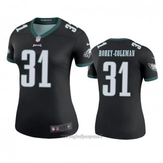 Maglia NFL Legend Donna Philadelphia Eagles Nickell Robey Coleman Nero
