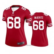Maglia NFL Legend Donna San Francisco 49ers Colton Mckivitz Rosso