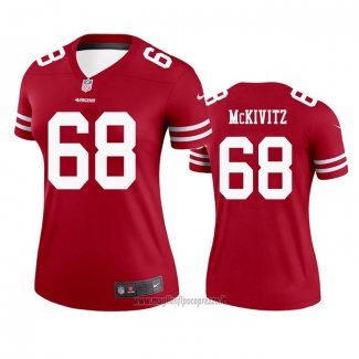 Maglia NFL Legend Donna San Francisco 49ers Colton Mckivitz Rosso