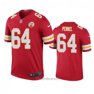 Maglia NFL Legend Kansas City Chiefs Mike Pennel Rosso Color Rush
