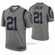 Maglia NFL Legend Los Angeles Rams 21 Aqib Talib Inverted Grigio
